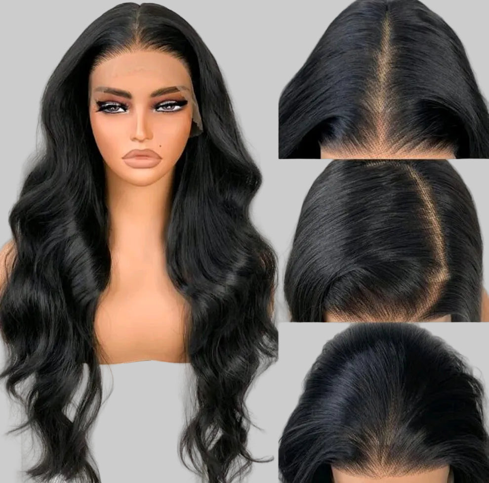 🖤 28” Black Body Wave (Human Blend) 🖤