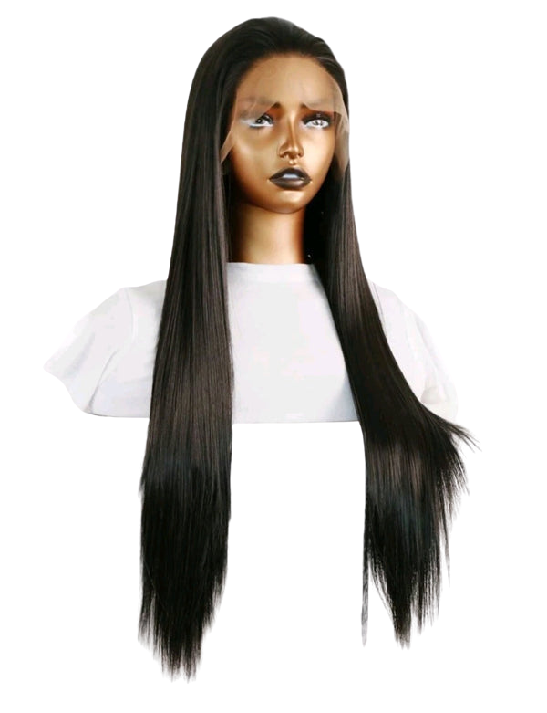 Effortless Elegance – 24” Lace Front Wig (Human Blend)