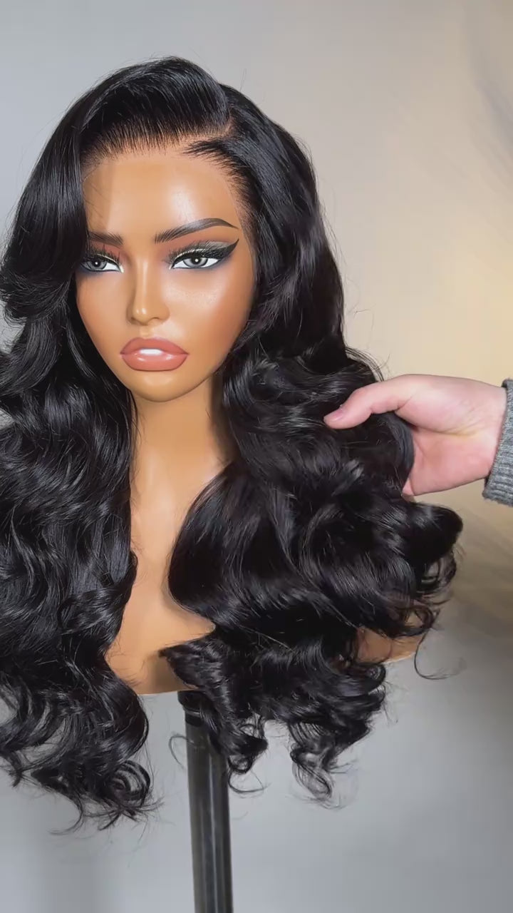 🖤 28” Black Body Wave (Human Blend) 🖤